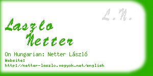 laszlo netter business card